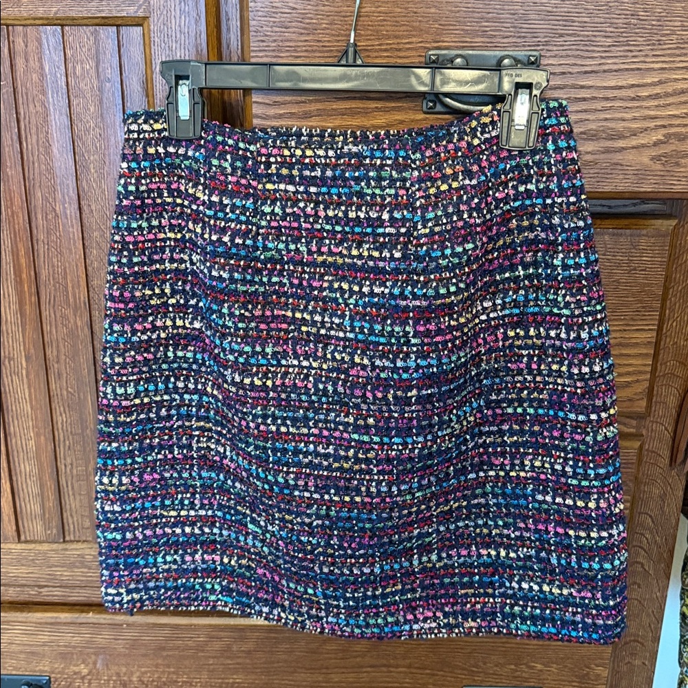 LOFT Vibrant Tweed Skirt